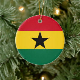 Flagge Ghanas Keramik Ornament