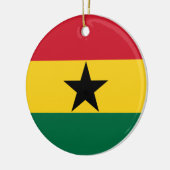 Flagge Ghanas Keramik Ornament (Links)