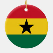 Flagge Ghanas Keramik Ornament (Hinten)