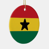 Flagge Ghanas Keramik Ornament (Rechts)