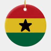 Flagge Ghanas Keramik Ornament (Hinten)