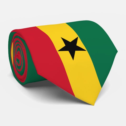 Flagge Ghanas Krawatte (Gerollt)