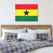 Flagge Ghanas Leinwanddruck (Insitu (Schlafzimmer))