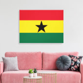 Flagge Ghanas Leinwanddruck (Insitu (Wohnzimmer))