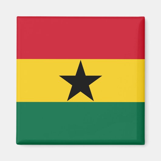 Flagge Ghanas Magnet (Vorne)