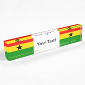 Flagge Ghanas Namensplakette