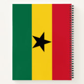 Flagge Ghanas Notizblock (Rückseite)