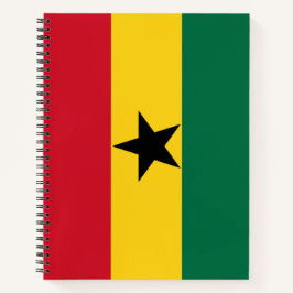Flagge Ghanas Notizblock