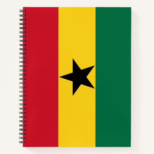Flagge Ghanas Notizblock (Vorderseite)