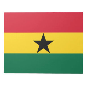 Flagge Ghanas Notizblock