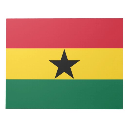 Flagge Ghanas Notizblock (Vorderseite)