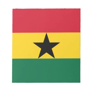 Flagge Ghanas Notizblock
