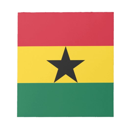 Flagge Ghanas Notizblock (Vorderseite)