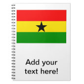 Flagge Ghanas Notizblock (Vorderseite)