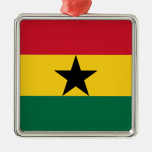 Flagge Ghanas Ornament Aus Metall