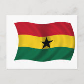 Flagge Ghanas Postkarte (Vorderseite)