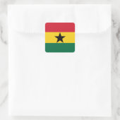 Flagge Ghanas Quadratischer Aufkleber (Tasche)