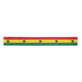 Flagge Ghanas Satinband (Vorderseite)
