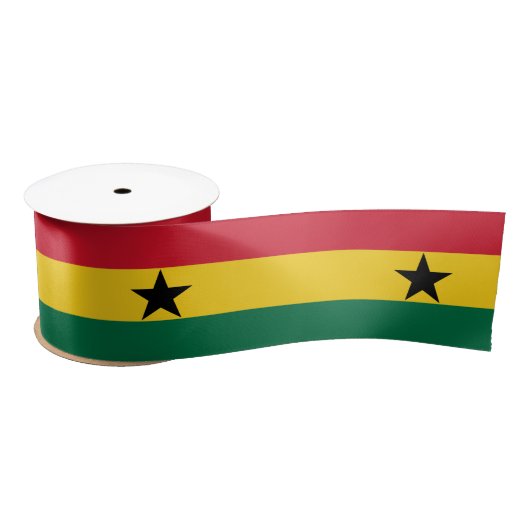 Flagge Ghanas Satinband (Spule)