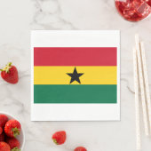 Flagge Ghanas Serviette (Beispiel)