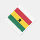 Flagge Ghanas Serviette (Ecke)