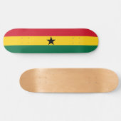 Flagge Ghanas Skateboard (Horizontal)