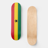 Flagge Ghanas Skateboard (Vorderseite)