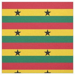 Flagge Ghanas Stoff
