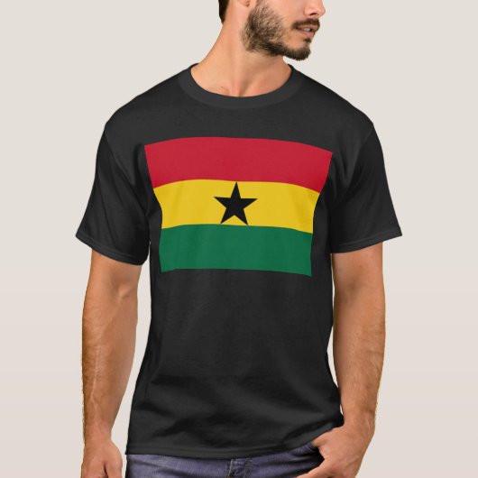 Flagge Ghanas T-Shirt (Vorderseite)