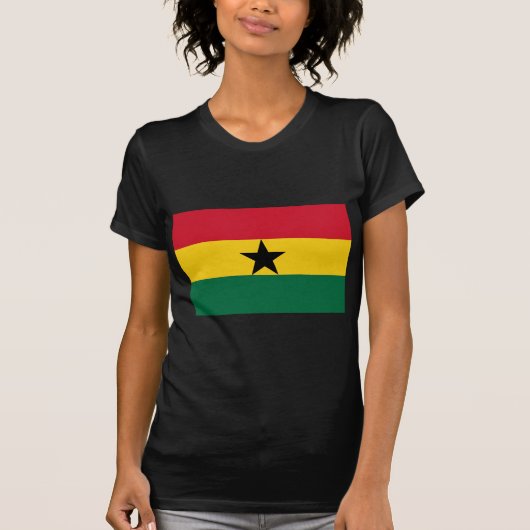 Flagge Ghanas T-Shirt (Vorderseite)