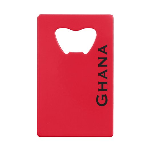 Flagge Ghanas (Westafrika) Geldbeutel Flaschenöffner (Rückseite)