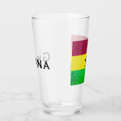 Flagge Ghanas (Westafrika) Glas (Rechts)