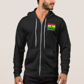 Flagge Ghanas (Westafrika) Hoodie (Vorderseite)