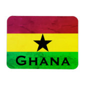 Flagge Ghanas (Westafrika) Magnet (Horizontal)