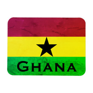 Flagge Ghanas (Westafrika) Magnet