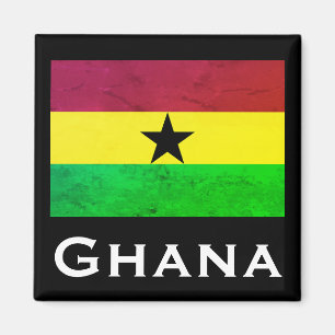 Flagge Ghanas (Westafrika) Magnet
