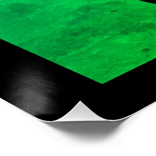 Flagge Ghanas (Westafrika) Poster (Ecke)