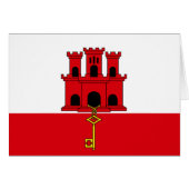 Flagge Gibraltars (Vorderseite (Horizontal))