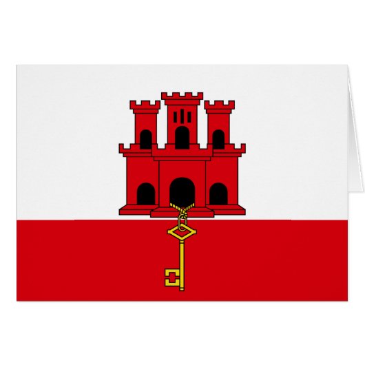 Flagge Gibraltars (Vorderseite (Horizontal))