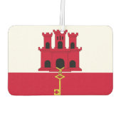 Flagge Gibraltars Autolufterfrischer (Rückseite)