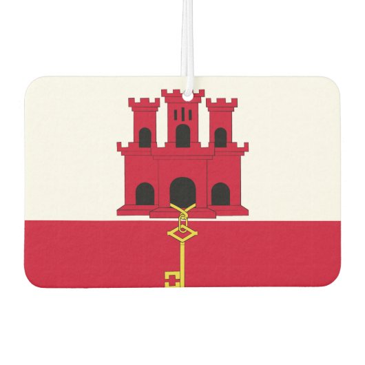 Flagge Gibraltars Autolufterfrischer (Vorderseite)