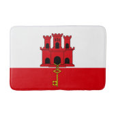 Flagge Gibraltars Badematte (Vorderseite)
