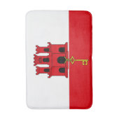 Flagge Gibraltars Badematte (Vorderseite Vertikal)