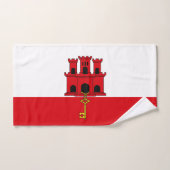Flagge Gibraltars Badhandtuch Set (Handtuch)