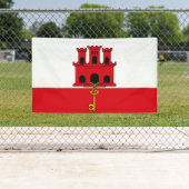 Flagge Gibraltars Banner (Insitu)