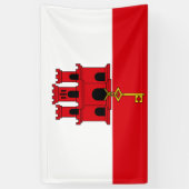 Flagge Gibraltars Banner (Vertikal)