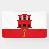 Flagge Gibraltars Banner (Horizontal)
