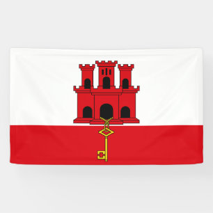 Flagge Gibraltars Banner