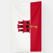 Flagge Gibraltars Banner (Vertikal)