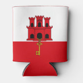 Flagge Gibraltars Dosenkühler (Vorderseite)